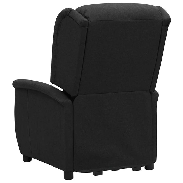 Fotoliu cu ridicare, negru, material textil WALTI