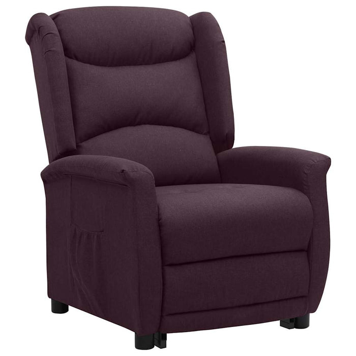 Fotoliu cu ridicare, violet, material textil WALTI