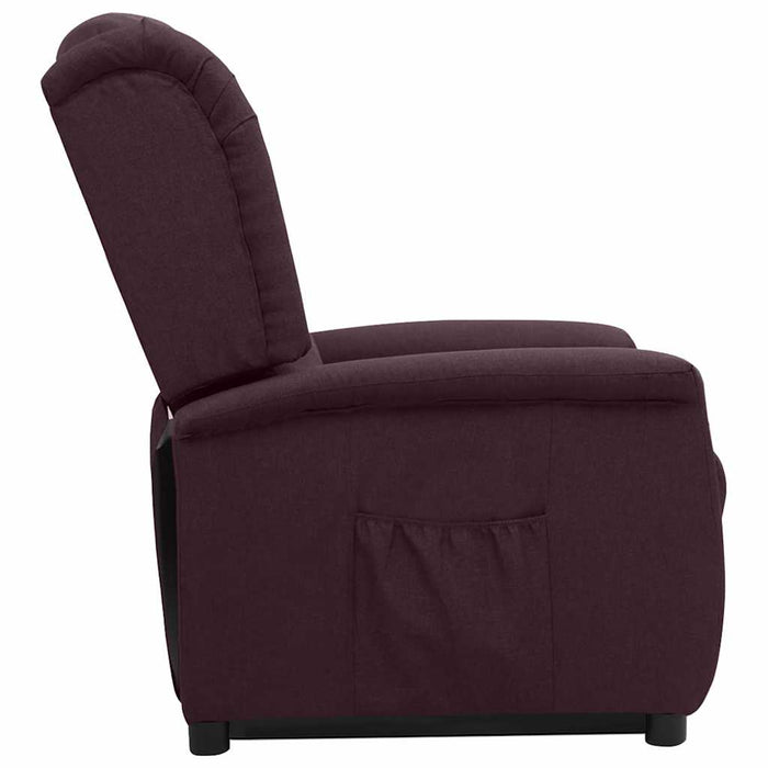 Fotoliu cu ridicare, violet, material textil WALTI