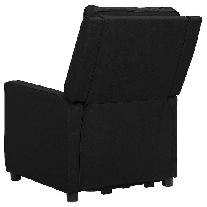 Fotoliu cu ridicare, negru, material textil WALTI