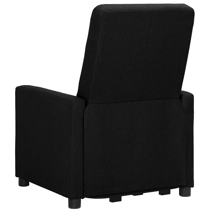 Fotoliu cu ridicare, negru, material textil WALTI