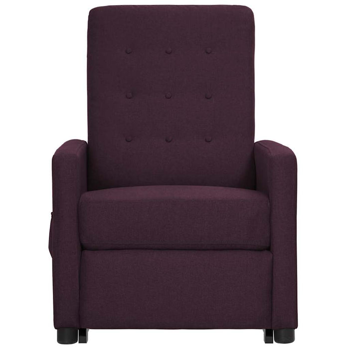 Fotoliu cu ridicare, violet, material textil WALTI