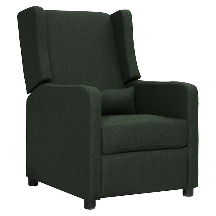 Fotoliu cu ridicare, verde închis, material textil WALTI