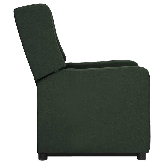 Fotoliu cu ridicare, verde închis, material textil WALTI