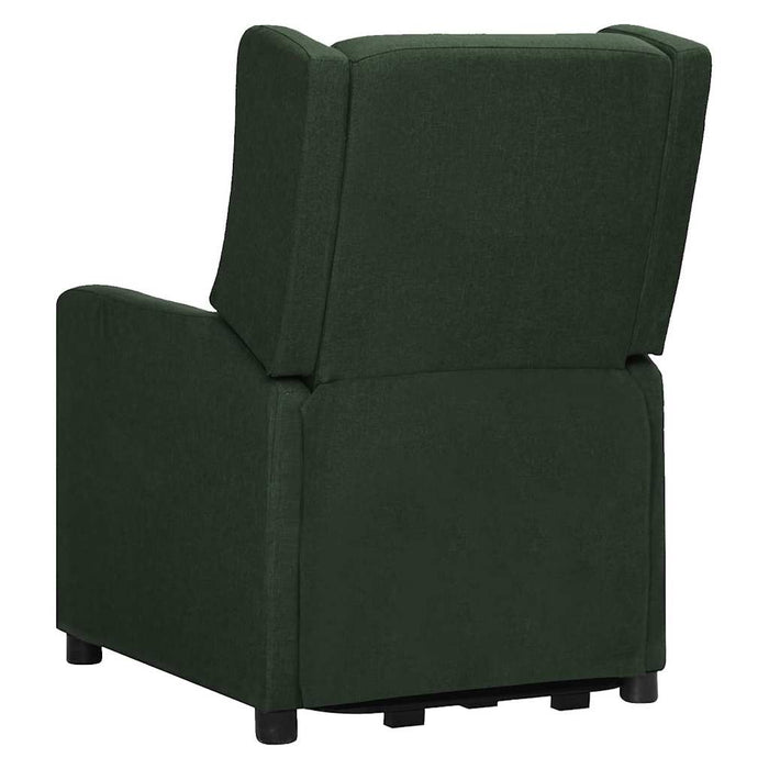 Fotoliu cu ridicare, verde închis, material textil WALTI
