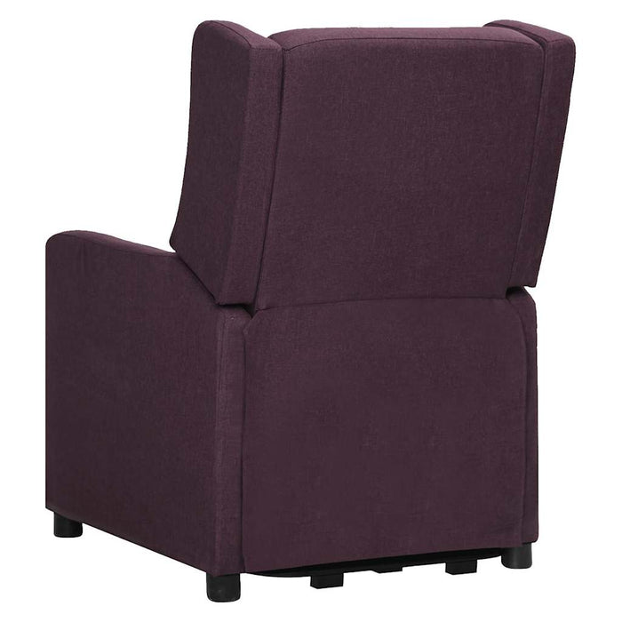 Fotoliu cu ridicare, violet, material textil WALTI