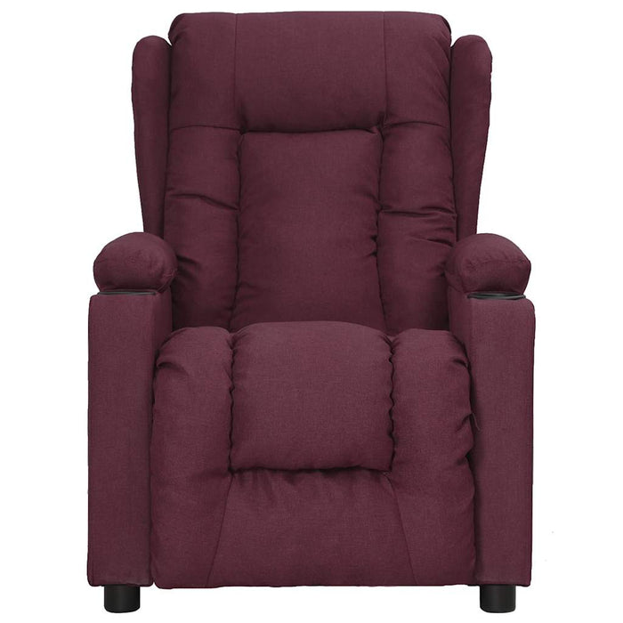 Fotoliu cu ridicare, violet, material textil WALTI