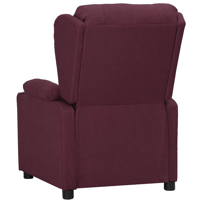 Fotoliu cu ridicare, violet, material textil WALTI
