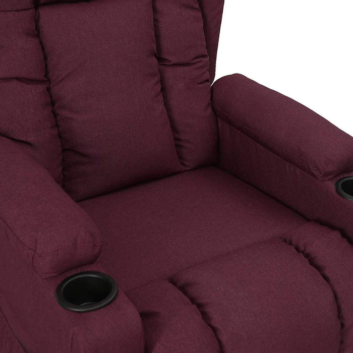 Fotoliu cu ridicare, violet, material textil WALTI