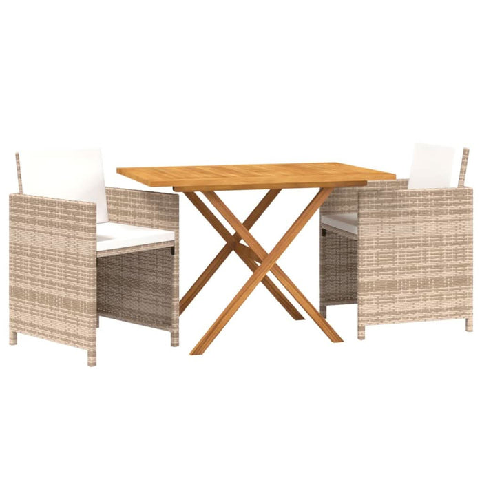 Set mobilier de grădină cu perne, 3 piese, bej - WALTI WALTI