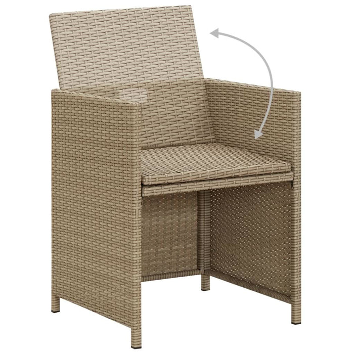 Set mobilier de grădină cu perne, 3 piese, bej - WALTI WALTI