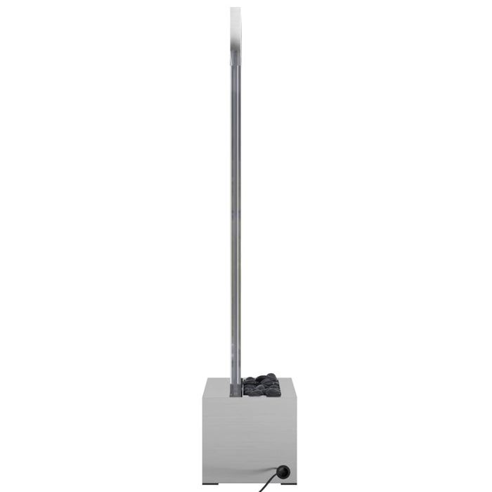 Coloană cu bule cu LED-uri RGB oțel inoxidabil/acrilic 110 cm - WALTI WALTI