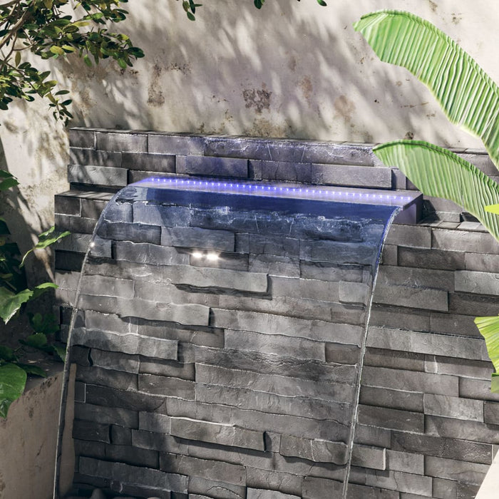 Deversor de cascadă cu LED-uri RGB, acrilic, 108 cm - WALTI WALTI