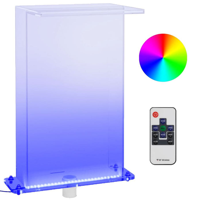 Fântână de piscină cu LED-uri RGB, acril, 51 cm - WALTI WALTI