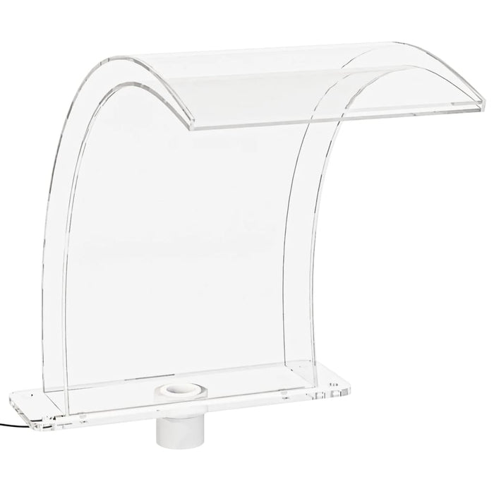 Fântână de piscină cu LED-uri RGB, acril, 50 cm WALTI