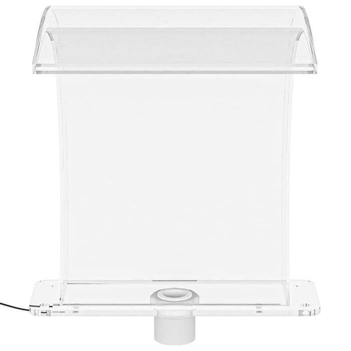 Fântână de piscină cu LED-uri RGB, acril, 50 cm WALTI
