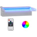 Deversor de cascadă cu LED-uri RGB, 30 cm, oțel inoxidabil - WALTI WALTI
