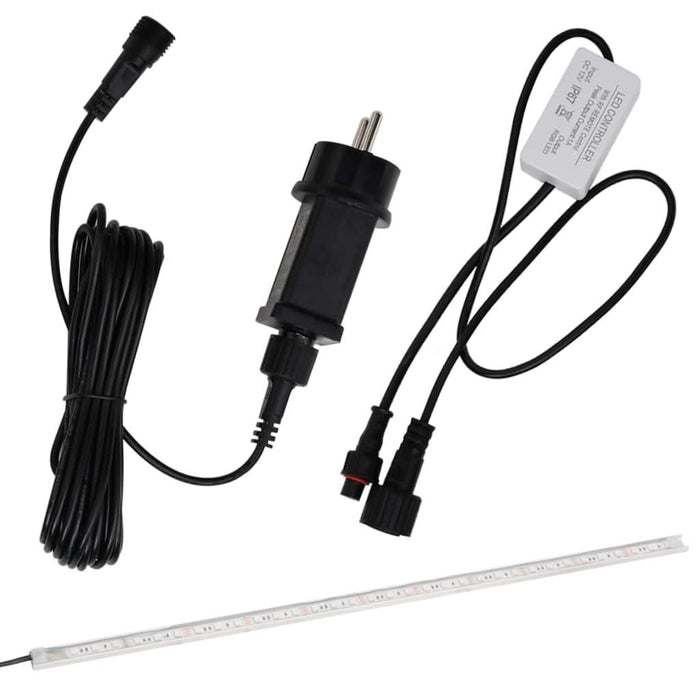 Deversor de cascadă cu LED-uri RGB, 30 cm, oțel inoxidabil - WALTI WALTI