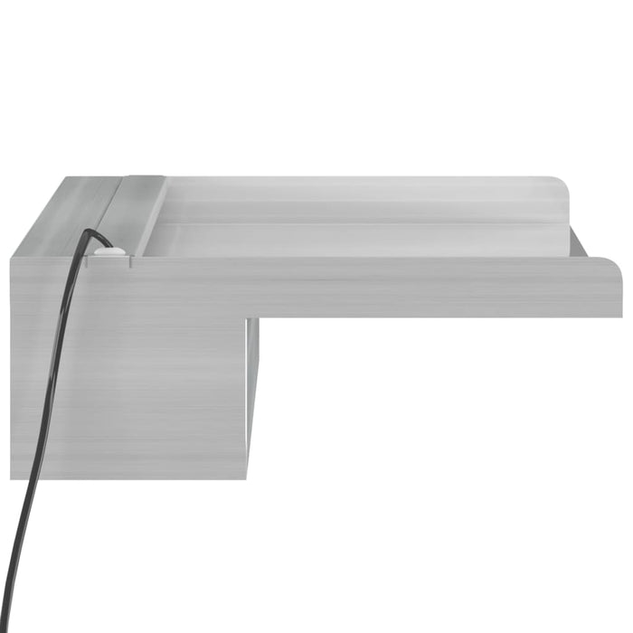 Deversor de cascadă cu LED-uri RGB, 45 cm, oțel inoxidabil - WALTI WALTI
