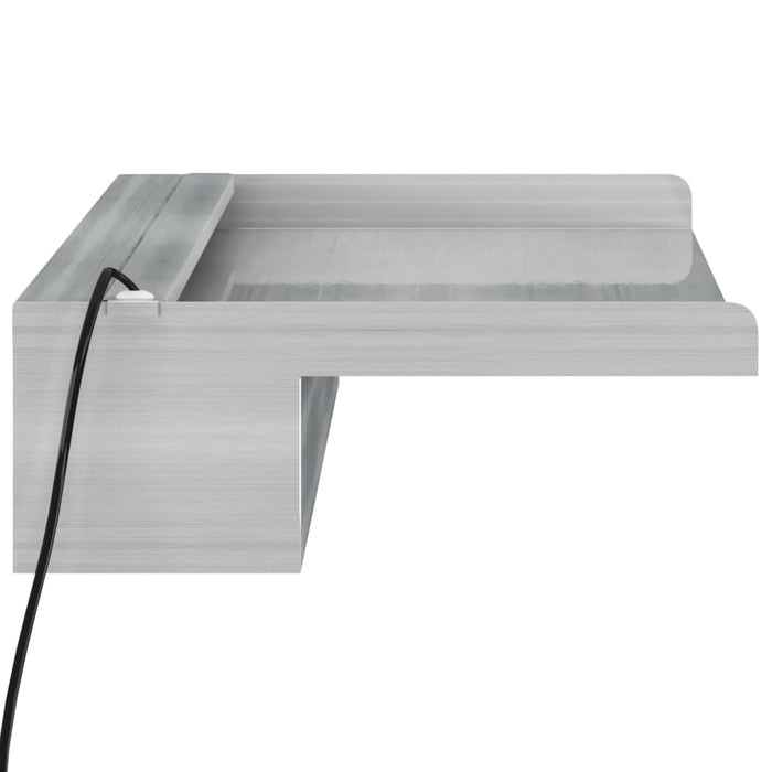 Deversor de cascadă cu LED-uri RGB, 60 cm, oțel inoxidabil - WALTI WALTI