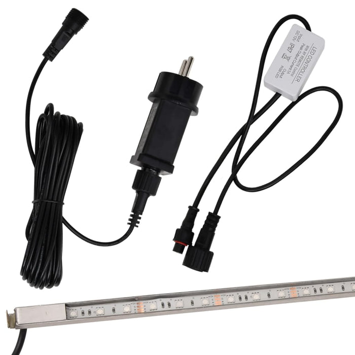Deversor de cascadă cu LED-uri RGB, 60 cm, oțel inoxidabil - WALTI WALTI