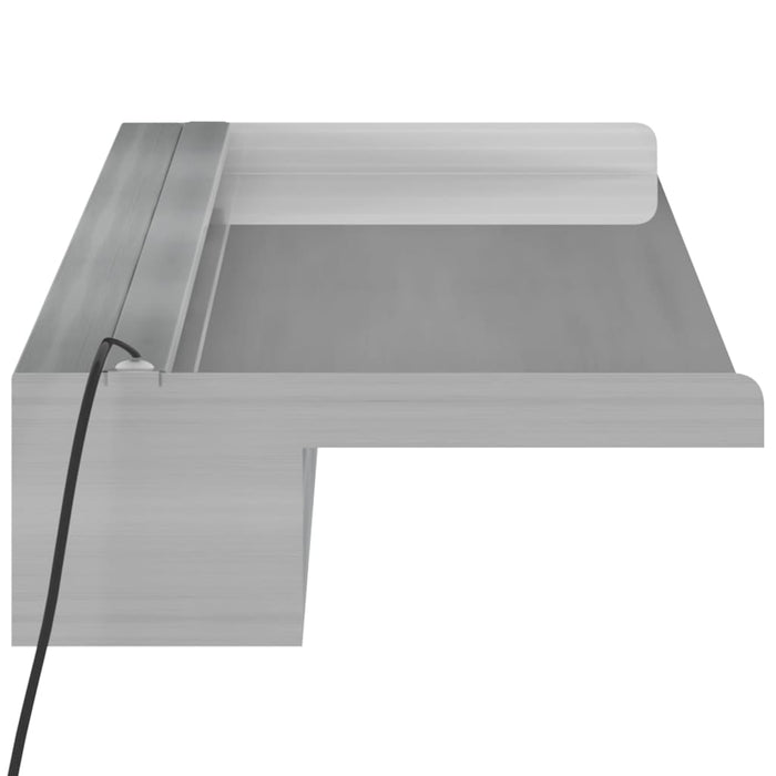 Deversor de cascadă cu LED-uri RGB, 108 cm, oțel inoxidabil - WALTI WALTI