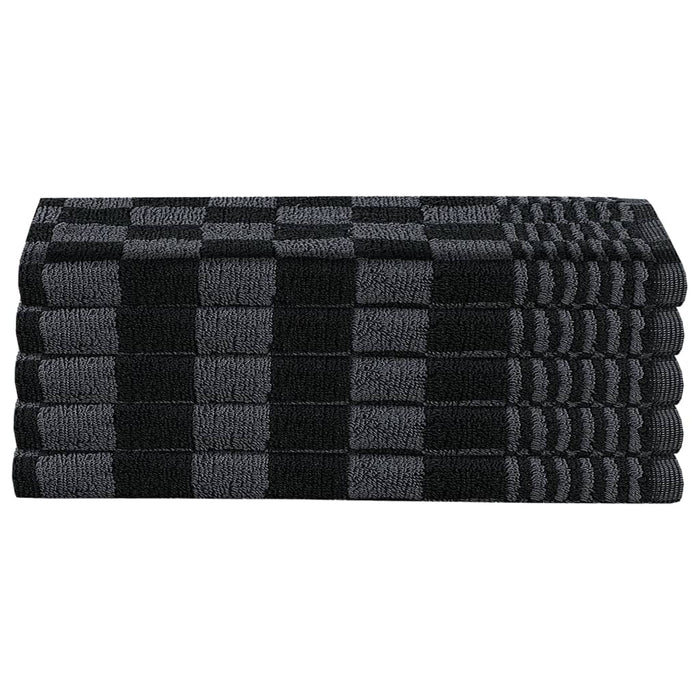 Set de prosoape, 10 buc., negru și gri, bumbac - WALTI WALTI