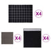 Set de prosoape, 12 buc., negru, bumbac - WALTI WALTI