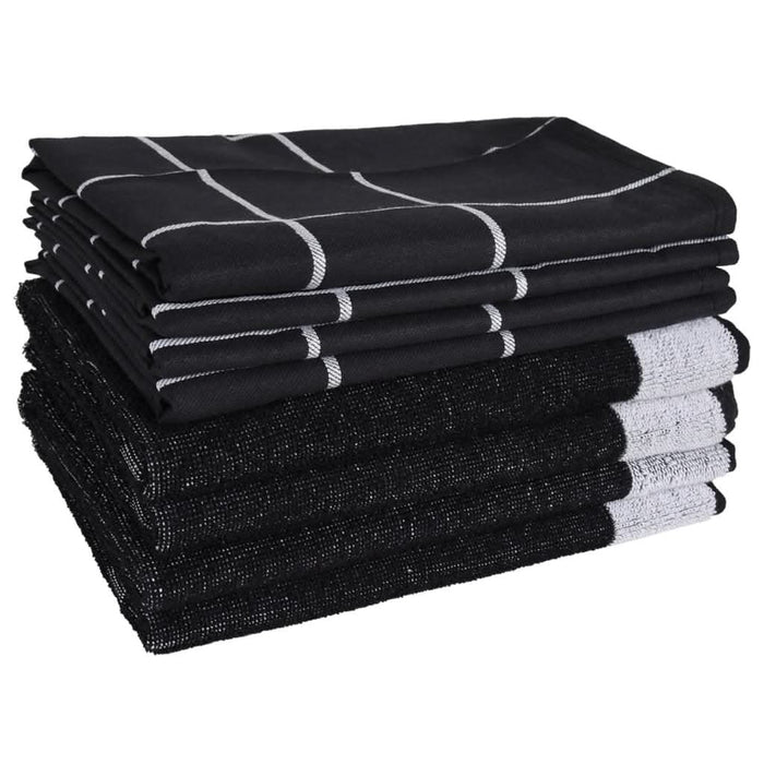 Set de prosoape, 12 buc., negru, bumbac - WALTI WALTI