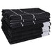 Set de prosoape, 12 buc., negru, bumbac - WALTI WALTI