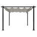 Pavilion grădină, acoperiș retractabil, crem, 3x3 m - WALTI WALTI