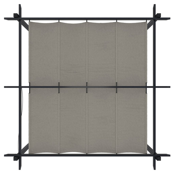 Pavilion grădină, acoperiș retractabil, crem, 3x3 m - WALTI WALTI