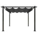 Pavilion de grădină, acoperiș retractabil, antracit, 3x3 m - WALTI WALTI