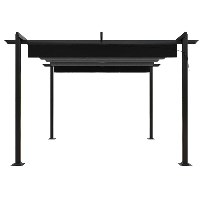 Pavilion de grădină, acoperiș retractabil, antracit, 3x3 m - WALTI WALTI