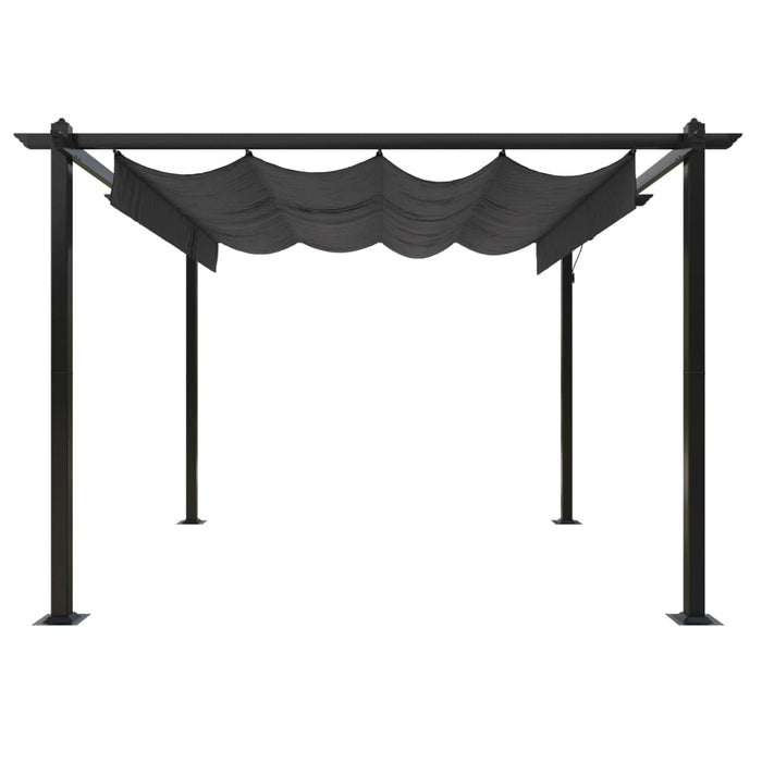 Pavilion de grădină, acoperiș retractabil, antracit, 3x3 m - WALTI WALTI