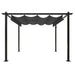 Pavilion de grădină, acoperiș retractabil, antracit, 3x3 m - WALTI WALTI