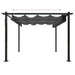 Pavilion de grădină, acoperiș retractabil, antracit, 3x3 m - WALTI WALTI