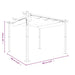 Pavilion de grădină, acoperiș retractabil, antracit, 3x3 m - WALTI WALTI