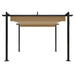 Pavilion de grădină, acoperiș retractabil, gri taupe, 3x3 m - WALTI WALTI