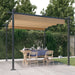 Pavilion de grădină, acoperiș retractabil, gri taupe, 3x3 m - WALTI WALTI