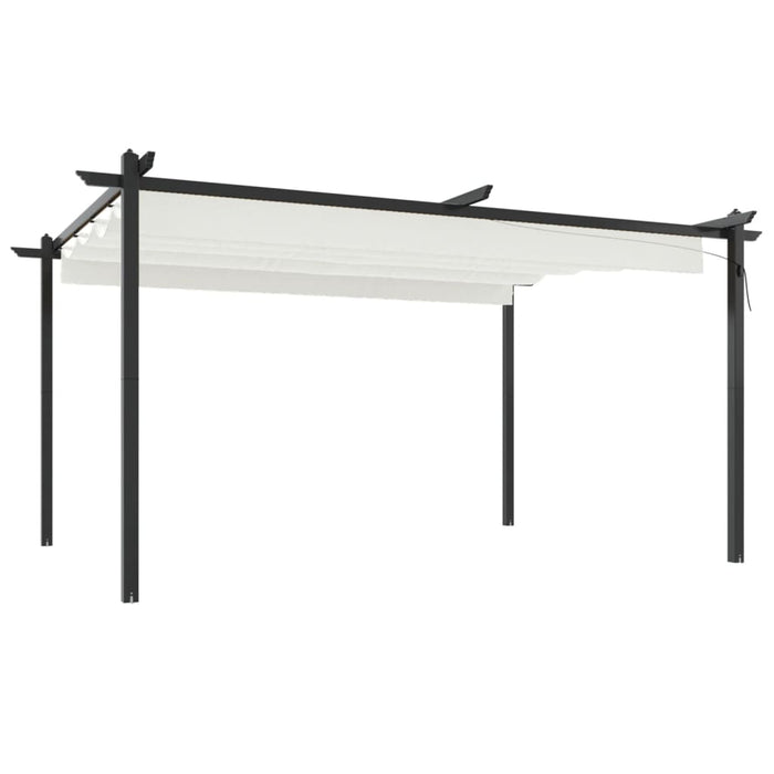 Pavilion grădină, acoperiș retractabil, crem, 4x3 m - WALTI WALTI