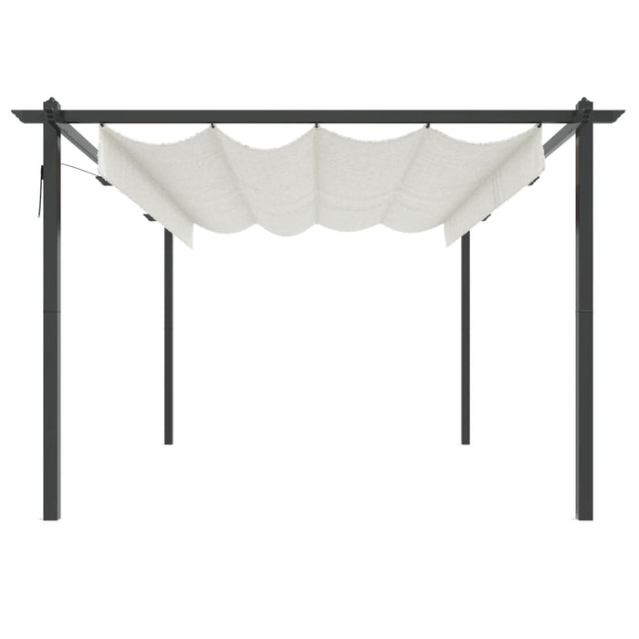 Pavilion grădină, acoperiș retractabil, crem, 4x3 m - WALTI WALTI