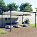 Pavilion grădină, acoperiș retractabil, crem, 4x3 m - WALTI WALTI