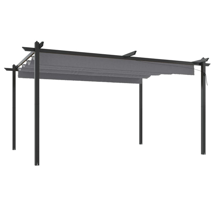 Pavilion de grădină, acoperiș retractabil, antracit, 4x3 m - WALTI WALTI