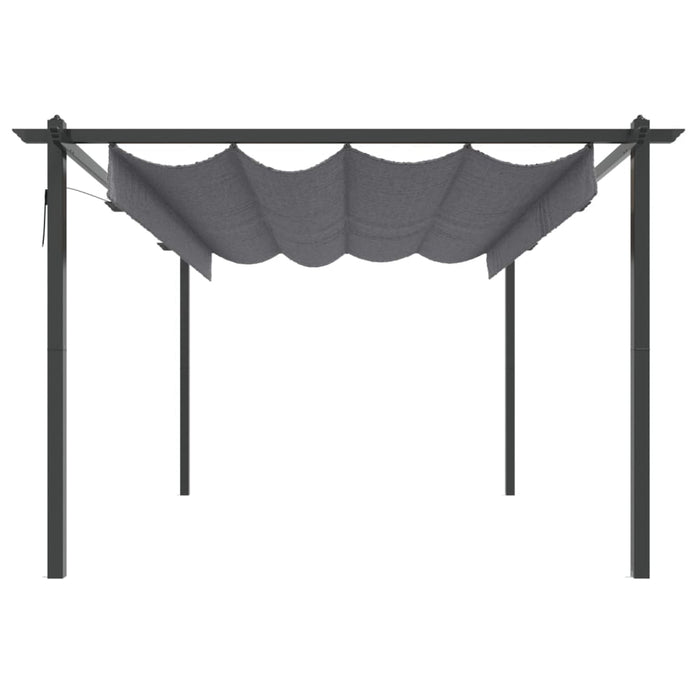 Pavilion de grădină, acoperiș retractabil, antracit, 4x3 m - WALTI WALTI