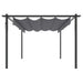 Pavilion de grădină, acoperiș retractabil, antracit, 4x3 m - WALTI WALTI