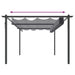 Pavilion de grădină, acoperiș retractabil, antracit, 4x3 m - WALTI WALTI