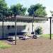 Pavilion de grădină, acoperiș retractabil, antracit, 4x3 m - WALTI WALTI