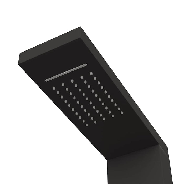 Sistem panou de duș din aluminiu, negru - WALTI WALTI