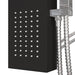 Sistem panou de duș din aluminiu, negru - WALTI WALTI